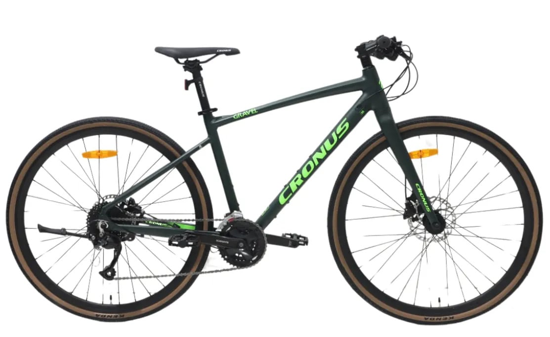 Велосипед Cronus Gravel 2024 28" 17,5" Black/Green