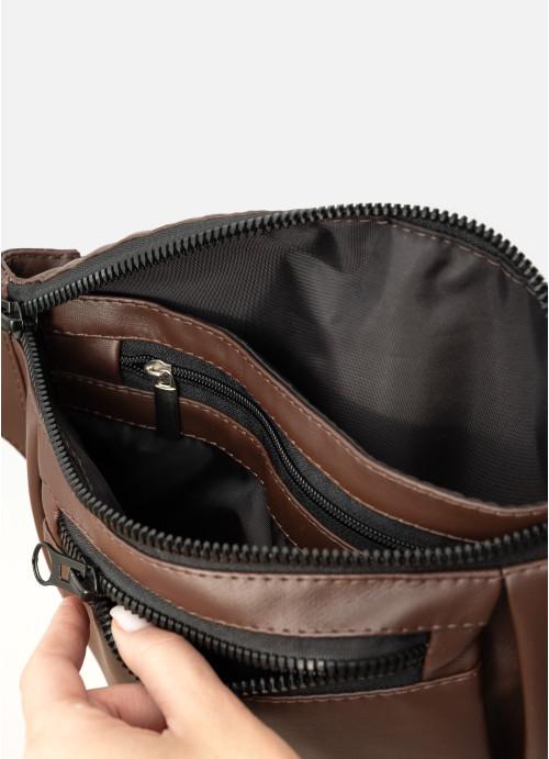 Сумка женская Sambag водостойкая Шоколадная (28523964) - фото 7 Сумка женская Sambag водостойкая Шоколадная (28523964) - фото 7