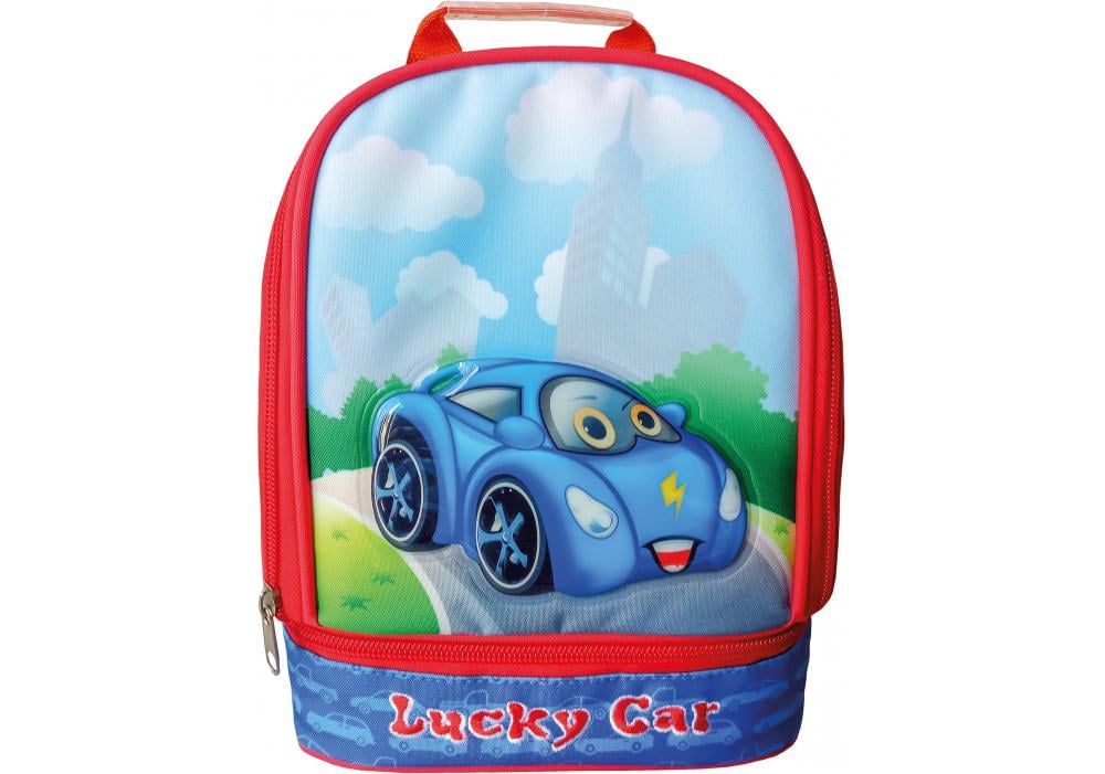 Ранец дошкольное Cool For School Lucky Car 24х20х12 см 6-15 л Голубой (CF86213)