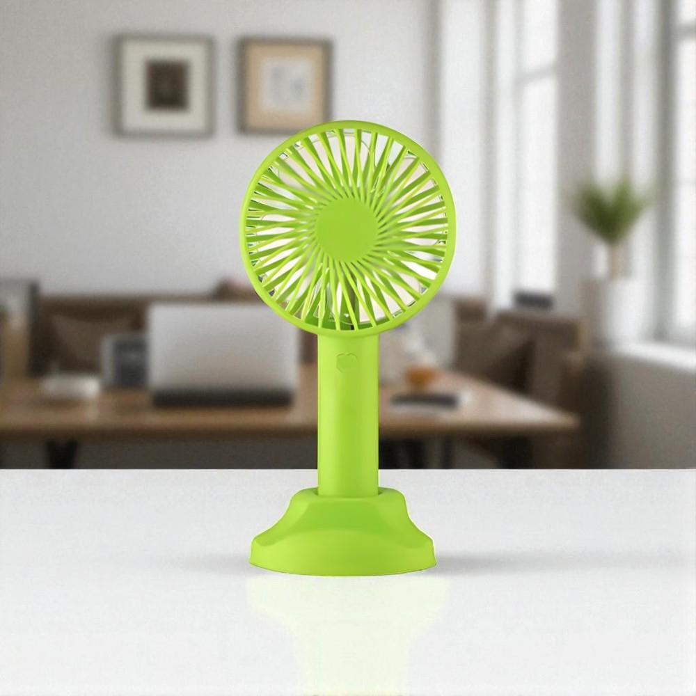 Вентилятор-міні ручний на акумуляторі X-9 800 мАг USB 3 швидкості знімна підставка Салатовий (38-сал-6372) - фото 6 Вентилятор-міні ручний на акумуляторі X-9 800 мАг USB 3 швидкості знімна підставка Салатовий (38-сал-6372) - фото 6