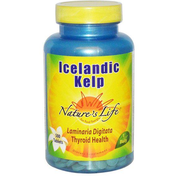 Ламінарія Nature's Life Icelandic Kelp 500 Tabs (NLI-00231)