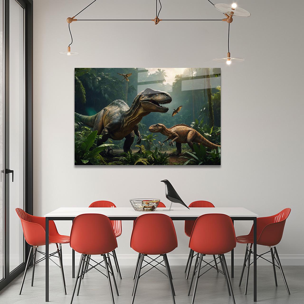 Картина на стекле NovellaPrint Мир динозавров 75х50 см (516.2) - фото 4