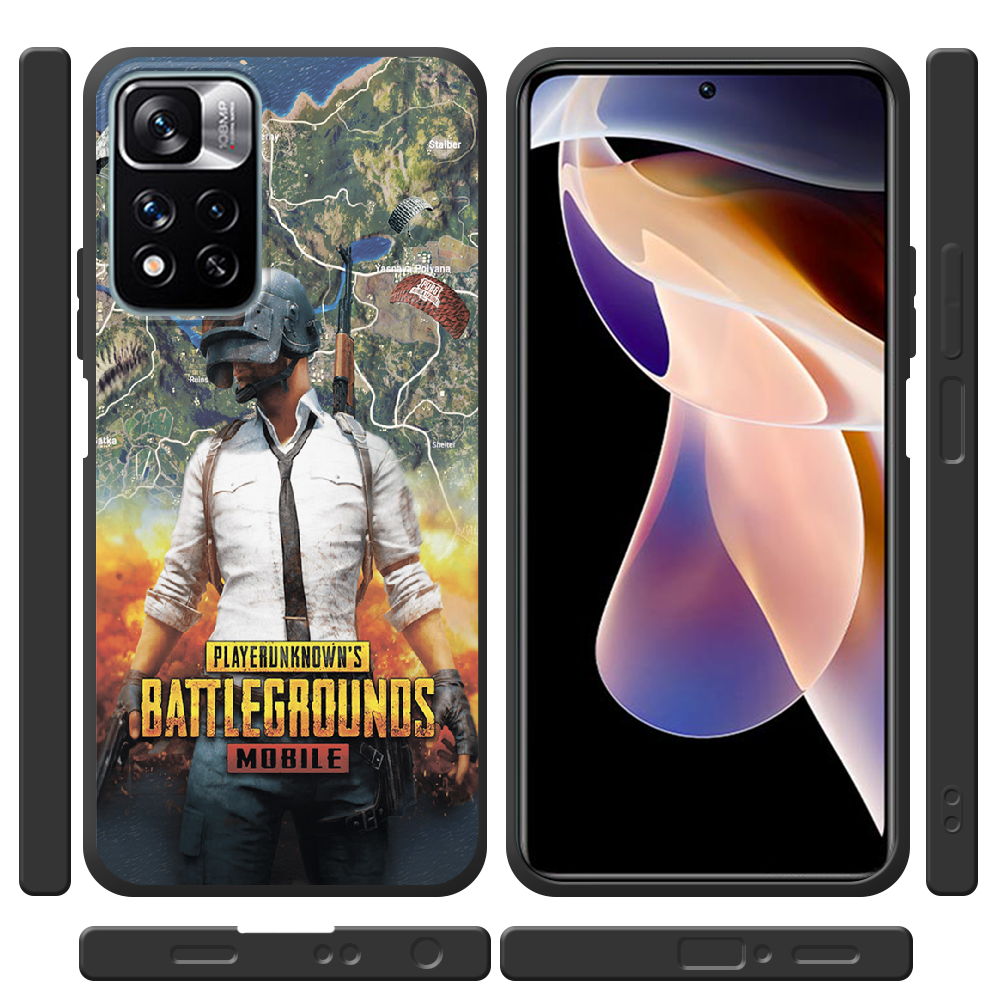 Чехол BoxFace Xiaomi Redmi Note 11 Pro Plus 5G PUBG Mobile Черный силикон (44441-up2309-44442) - фото 2