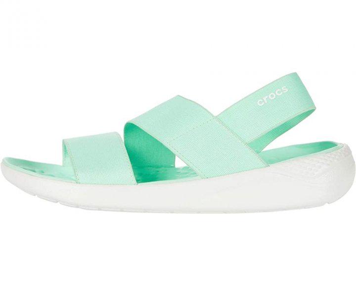 Сандалі Crocs LiteRide Stretch W7/EUR 37-38 Neo Mint/White (7375186) - фото 4