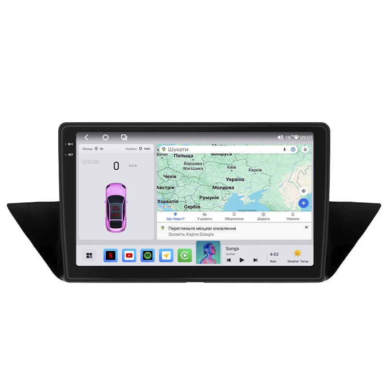 Автомагнитола штатная Lesko QLED CarPlay/4G/Wi-Fi/GPS/360° для BMW X1 I E84 Рестайлинг 2012-2015 4/64Gb 10" (2330085364)