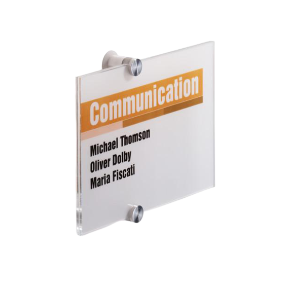 Табличка настенная информационная DURABLE Crystal Sign 210х148 мм (1055682816)