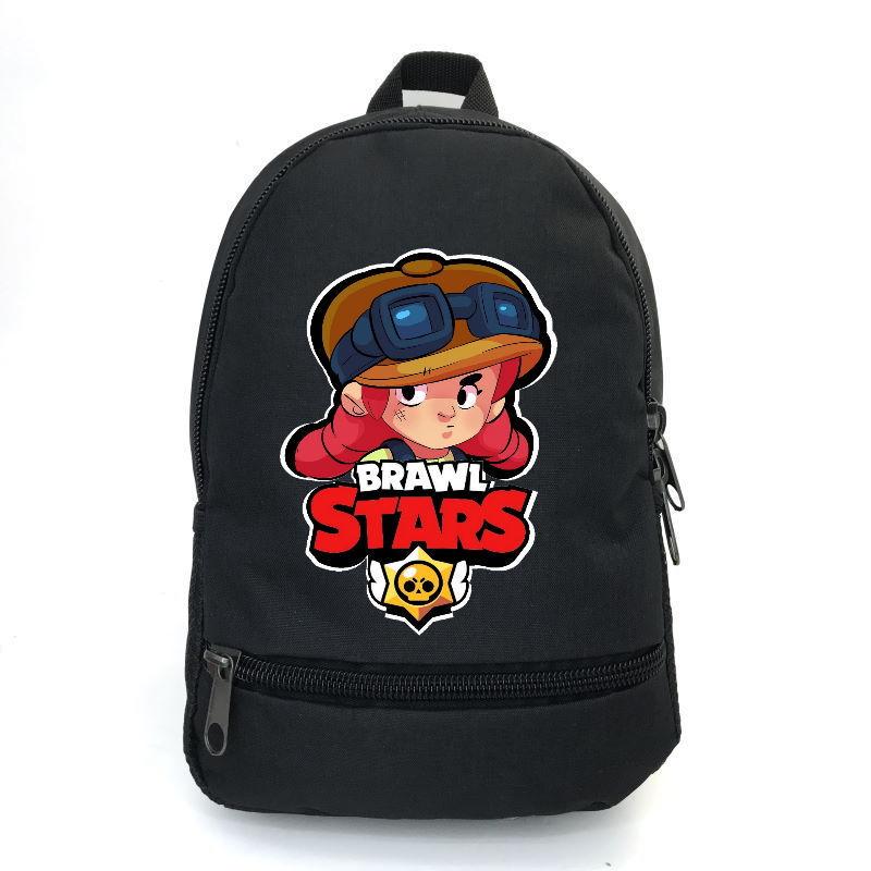 Школьный рюкзак BIG School Bag BS-026 с принтом Бравл Старс Джесси 43х30х17 см 22 л Черный (2314375347)