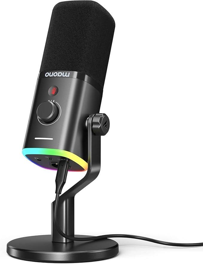 Мікрофон комп'ютерний USB Maono із програмним забезпеченням RGB
