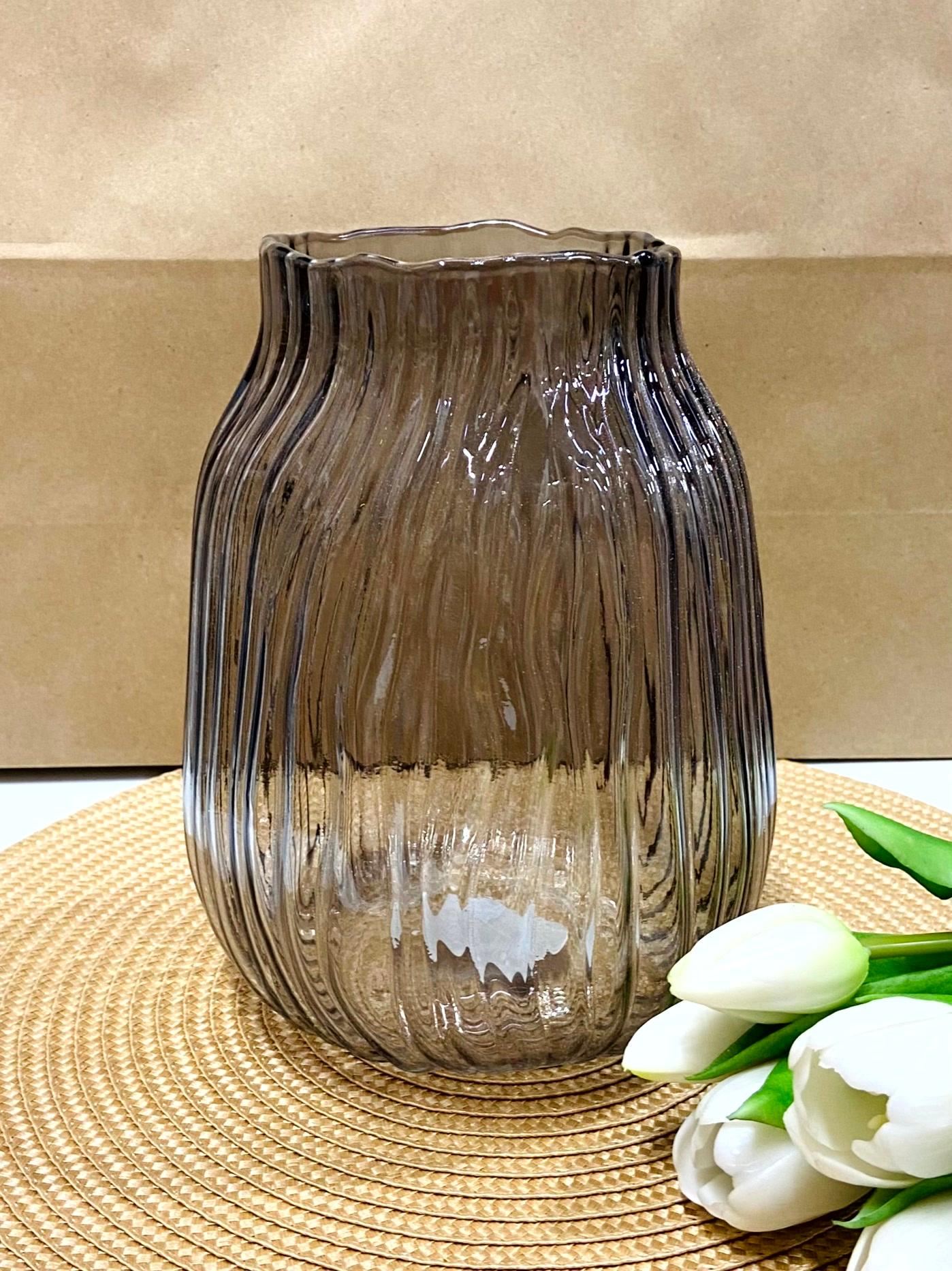 Ваза стеклянная Harmony d 15 см 20 см Прозрачный/Черный Ваза стеклянная Harmony d 15 см 20 см Прозрачный/Черный