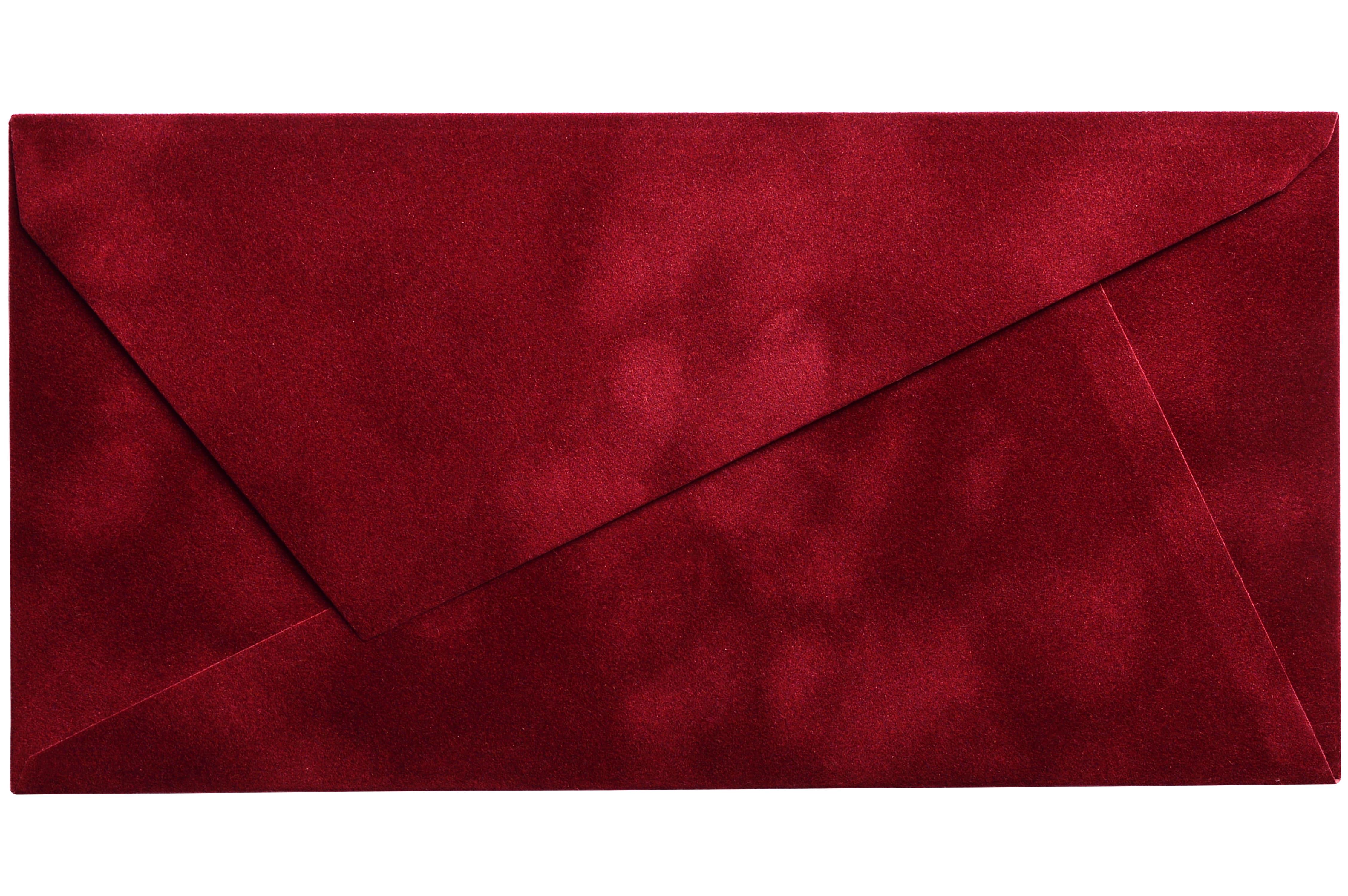 Конверт для денег бархатный с легким мраморным эффектом 22х11 см Бордовый (371093553)