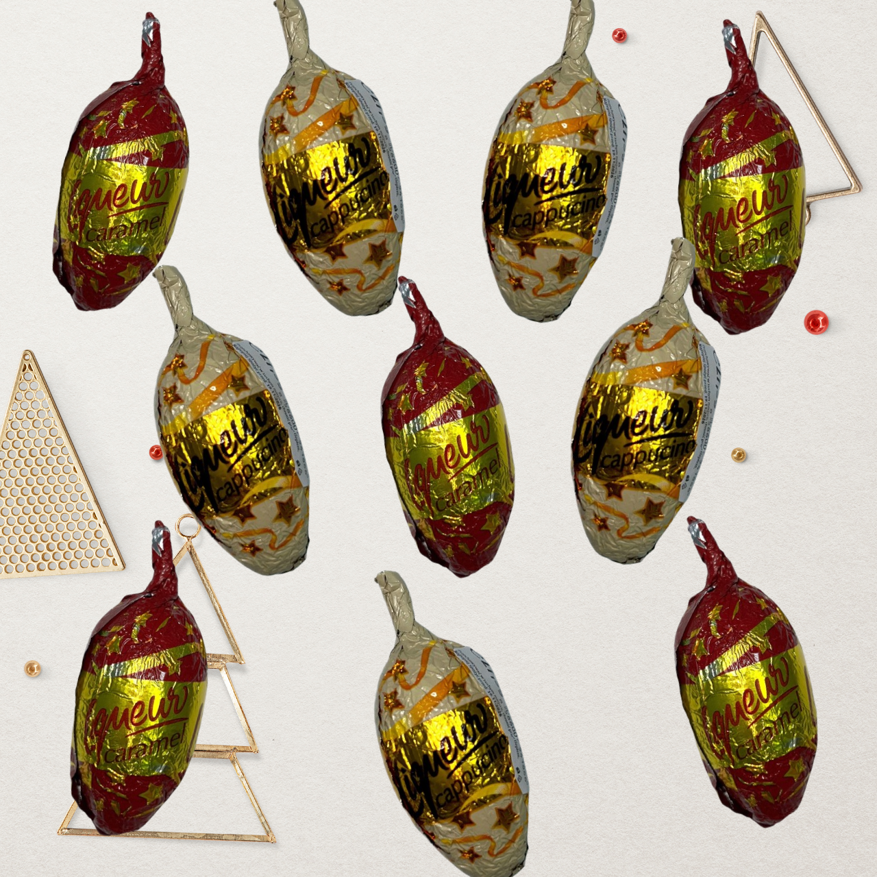 Конфеты шоколадные шишки с алкоголем Figaro Ликер Карамель каппучино 10 шт. х27,5 г