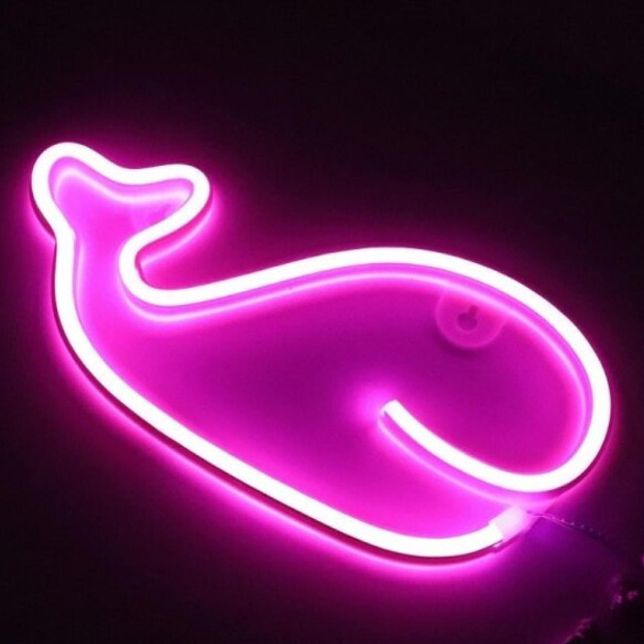 Світильник настінний Decoration Lamp Whale на батарейках і USB Рожевий (747806) - фото 2 Світильник настінний Decoration Lamp Whale на батарейках і USB Рожевий (747806) - фото 2