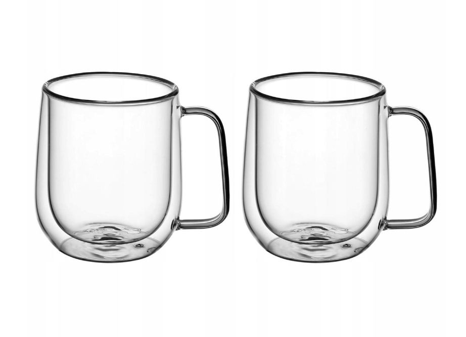 Набор чашек Kamille стеклянная с двойными стенками 300 мл 2 шт. (9007)