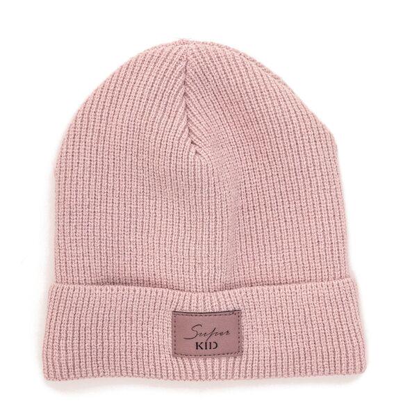 Шапка детская для девочек Кира D854 флис 48-52 см Пудровый