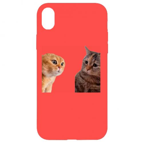 Чехол для iPhone XR Коты разговаривают Мем (16426449-3-197215)