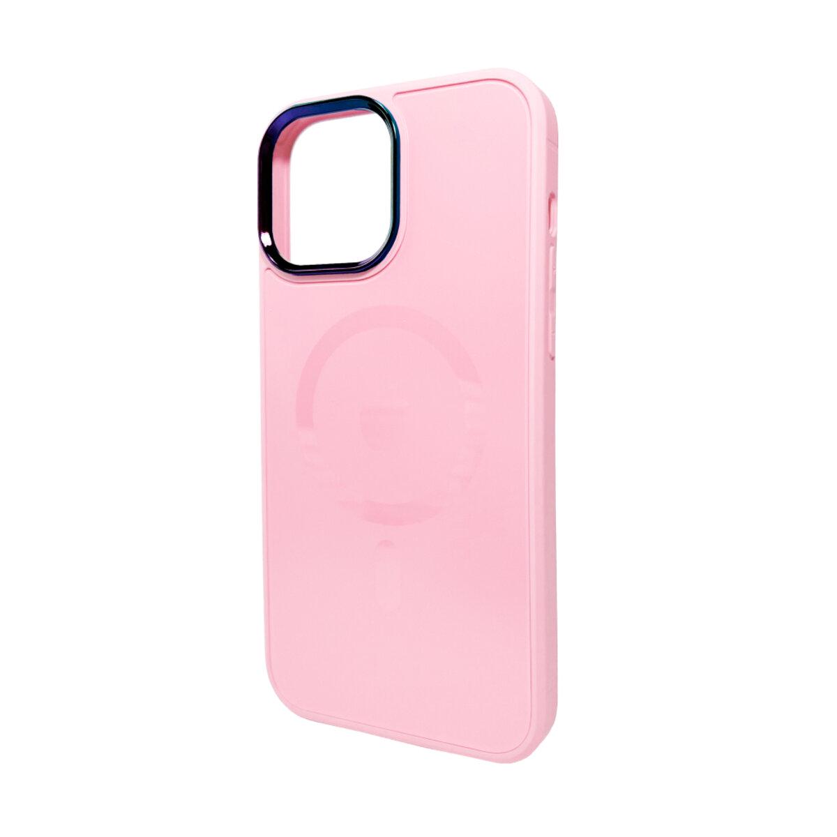 Противоударный чехол для Apple iPhone 15 Pro AG Glass Sapphire MagSafe / Pink