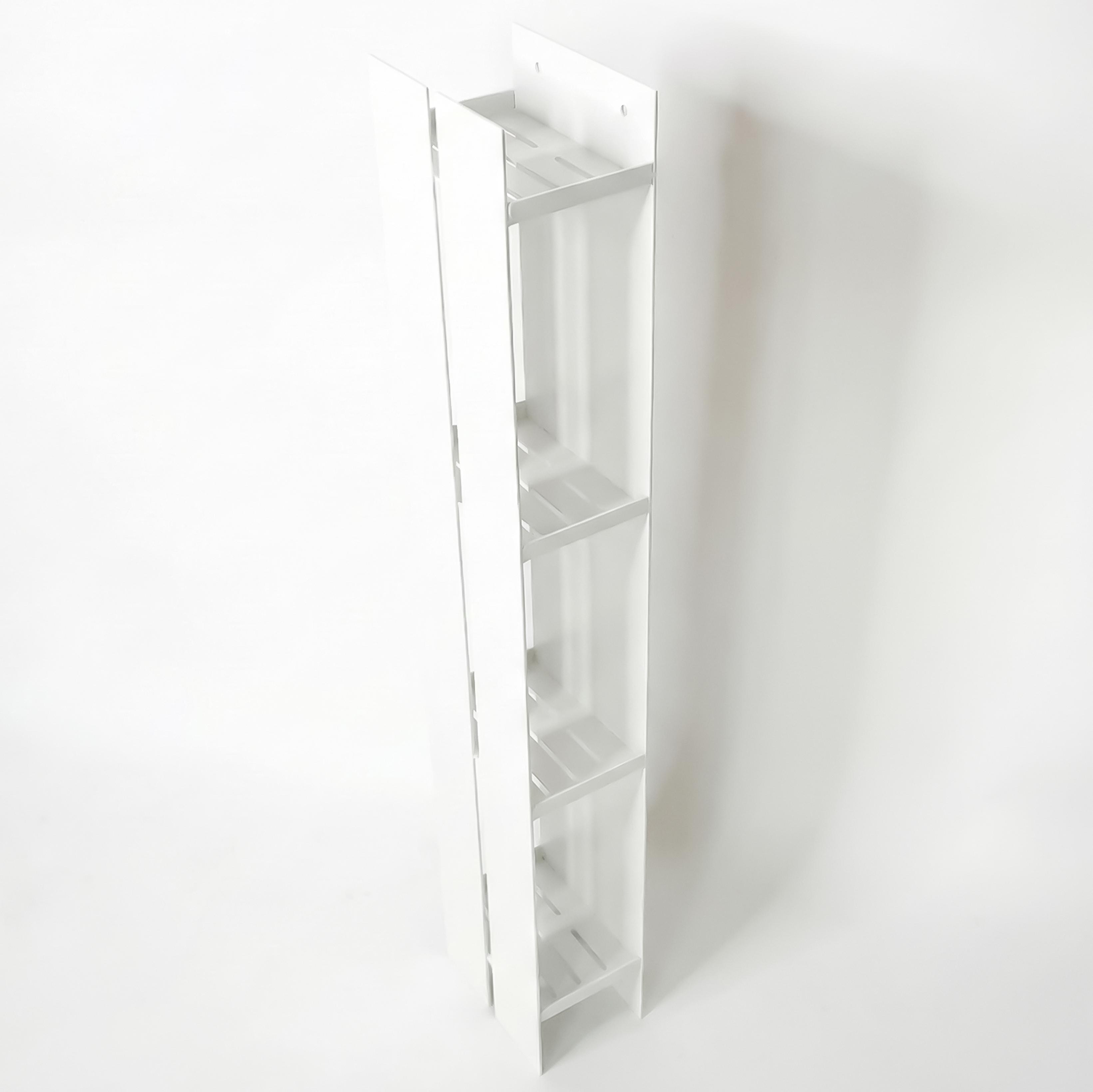 Полка в ванну/душ алюминиевая прямоугольная вертикальная двойная 1000х200 мм