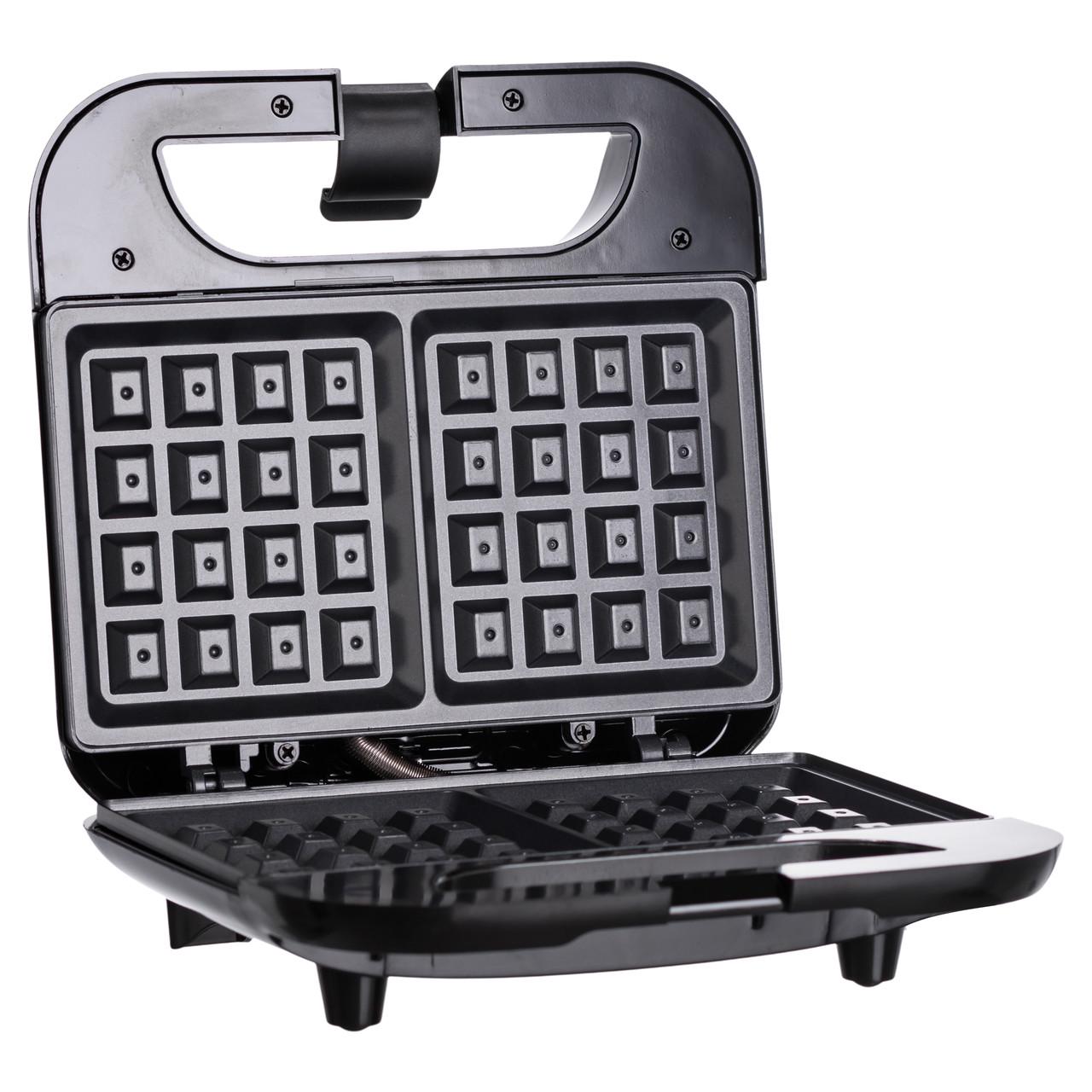 Вафельниця Sokany SK-08070 з антипригарним покриттям/швидким нагріванням та квадратною формою вафель 750 Вт (7394)