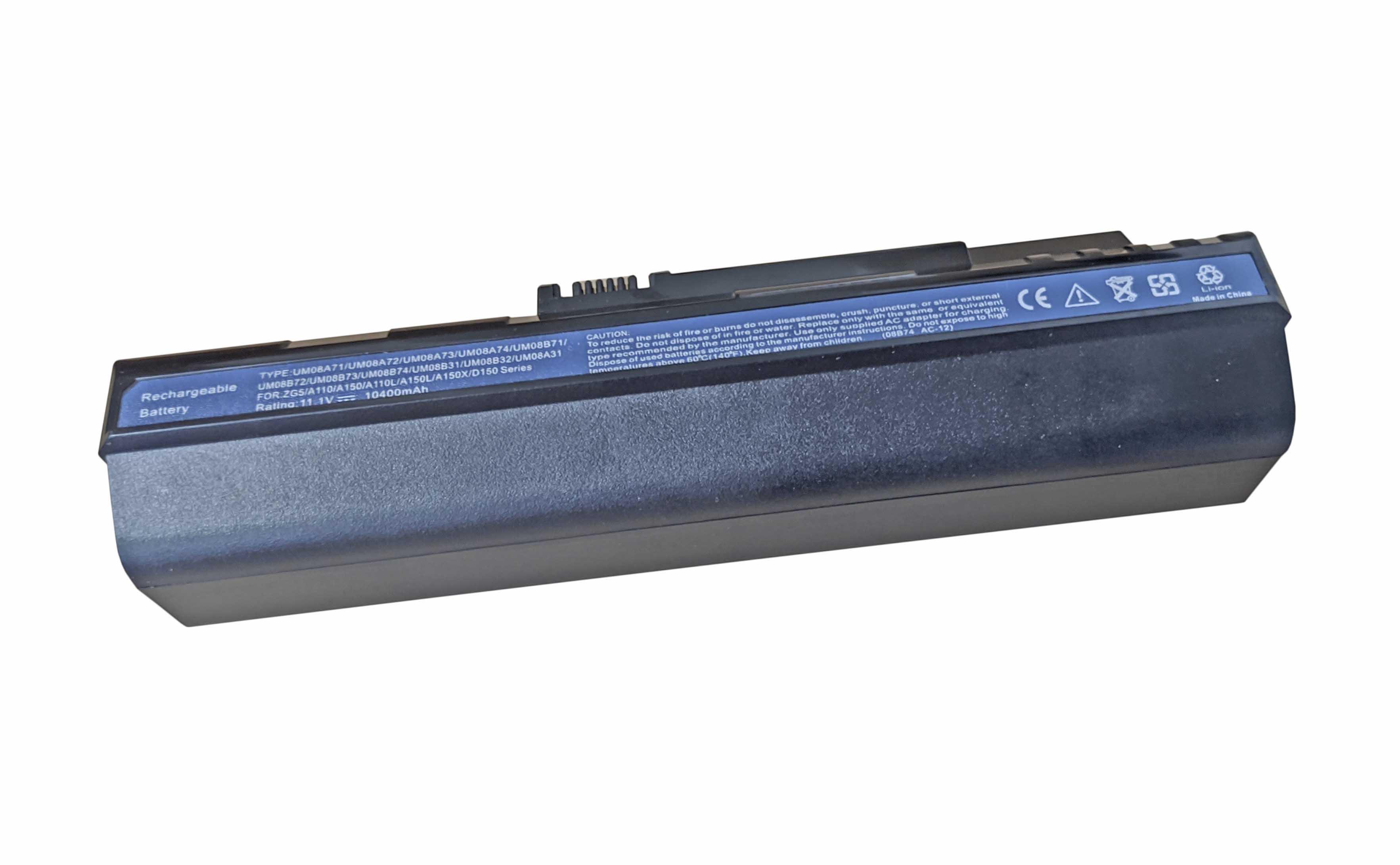 Аккумулятор для ноутбука Acer UM08A73 Aspire One 11,1 V 10400 mAh (002899)