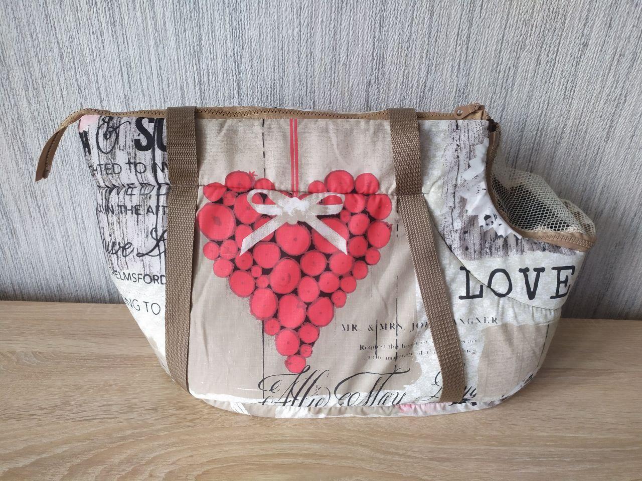 Сумка-переноска Гранд Шериф р. 2 52х26х28см Бежевий - фото 2