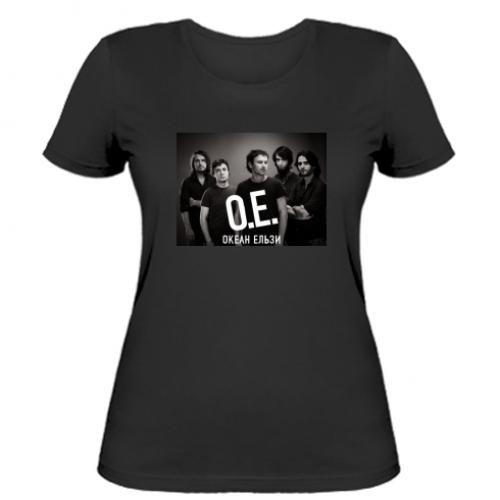 Футболка женская "Океан Ельзи" S Черный (266652-2-38414-S)