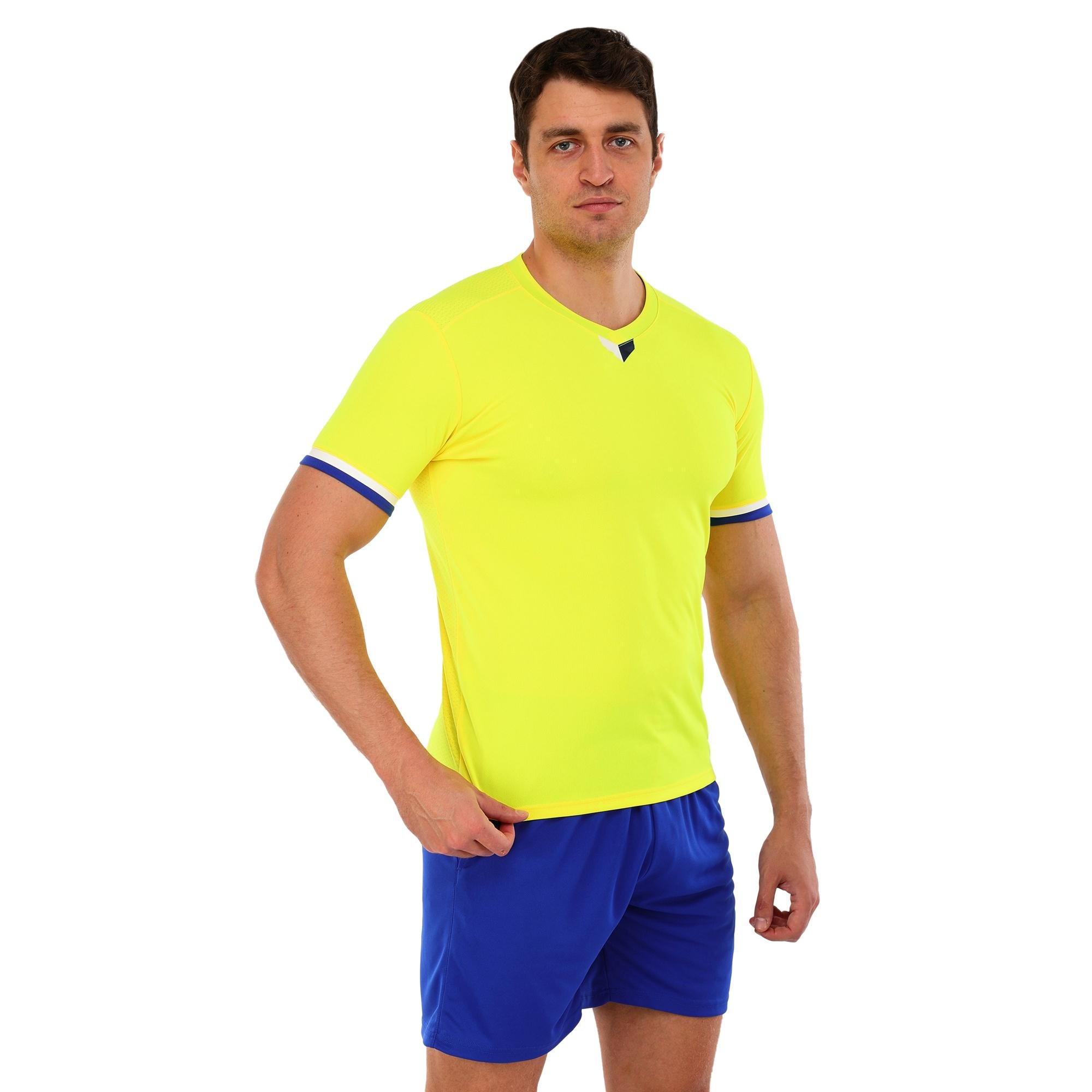 Форма футбольная комплект Lingo JG-6310 футболка/шорты полиэстер 3XL Желтый-синий (JG-6310_Желтый-синий_3XL)