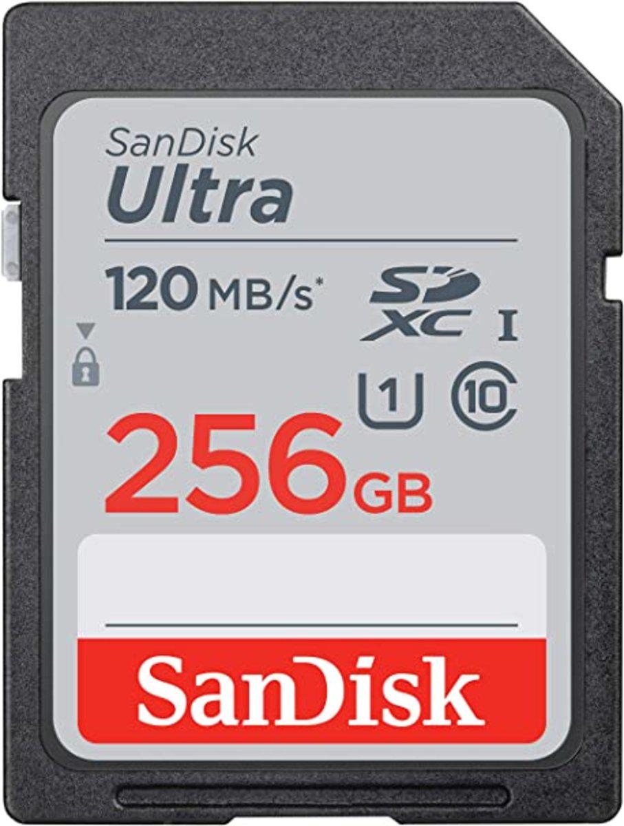 Карта памяти SanDisk Ultra 256 Gb class 10 120 Mb/s