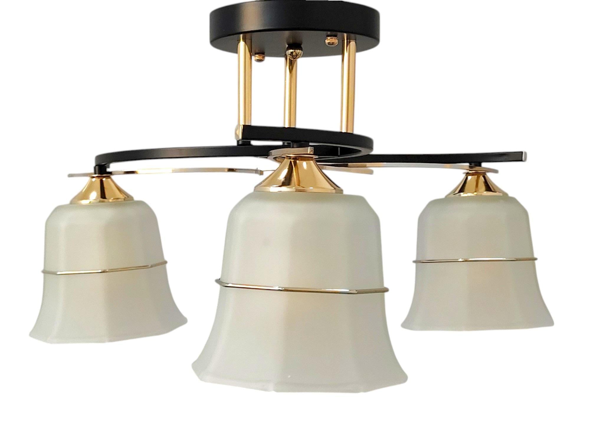 Люстра LK-728S/3 E27 BK+FG (27-164)