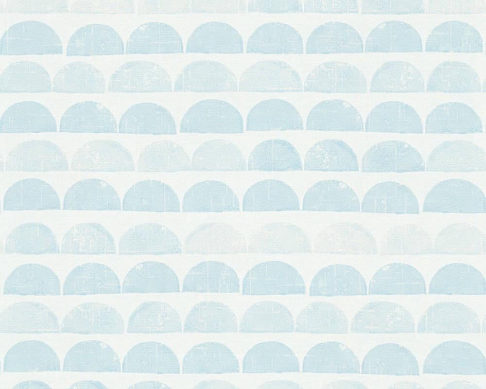 Обои виноловые на флизелиновой основе A.S. Creation Scandinavian 34244-4 Голубой