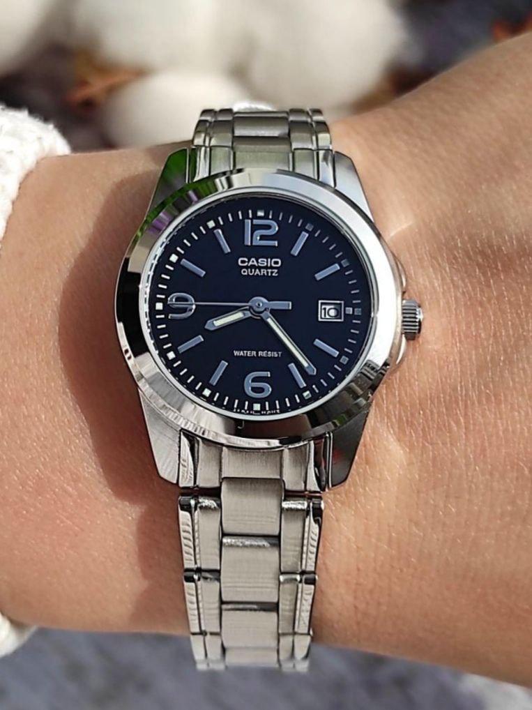 Наручные часы женские Casio LTP-1215A-1A Timeless Collection Lady Timeless Collection Черный (2915778962)