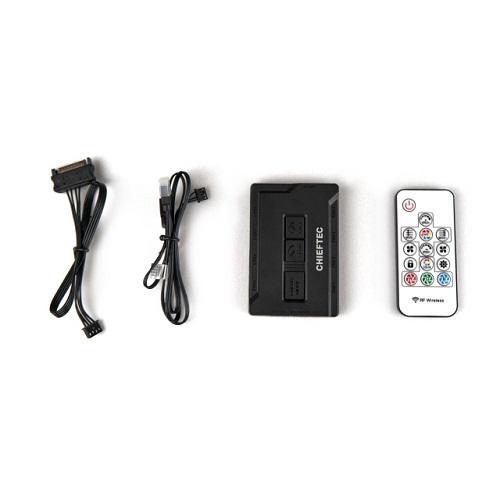 Корпус Chieftec Scorpion 4 GL-04B-OP A-RGB ATX no PSU Black (9822524) - фото 5