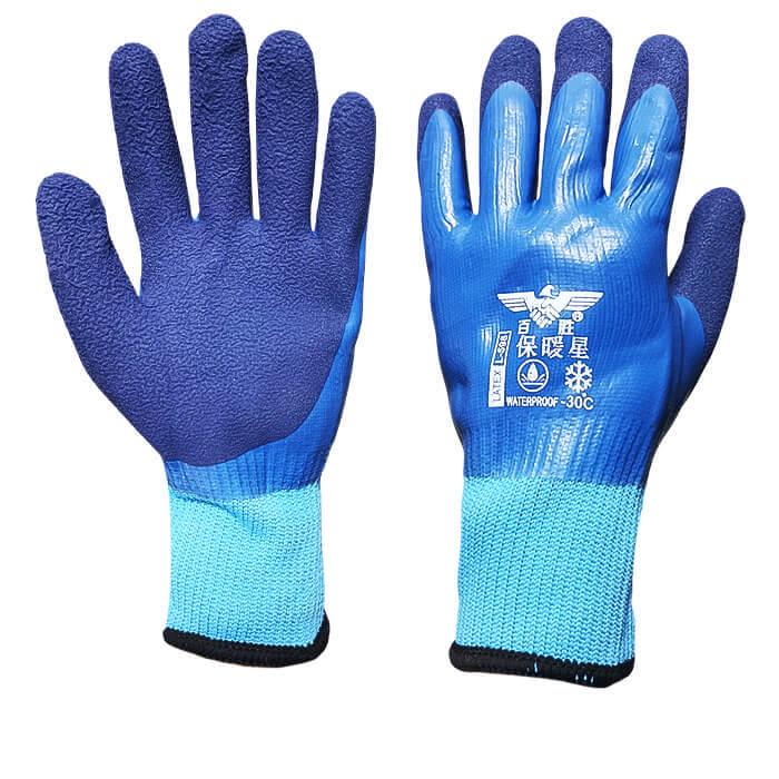 Перчатки рабочие утепленные с латексным покрытием 10 шт. (1875)