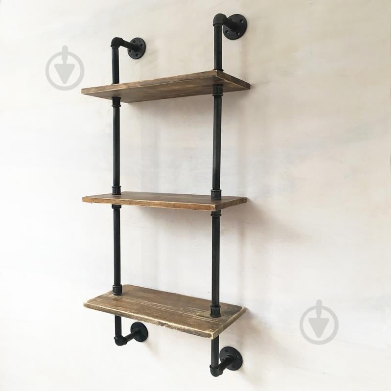 Полки навесные из труб GoodsMetall в стиле LOFT 1300х500х250 ПТ103