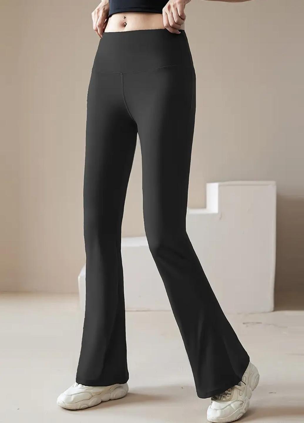 Леггинсы клеш женские спортивные Comfort Style C4 3XL Черный (1853-50-03)