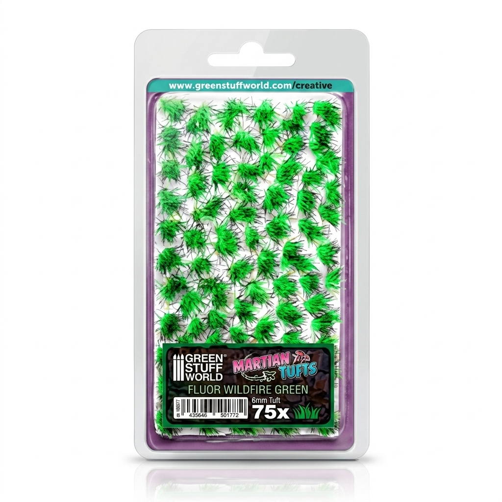 Трава Tufts Fluor Waildfire Green 6 мм Трава Tufts Fluor Waildfire Green 6 мм