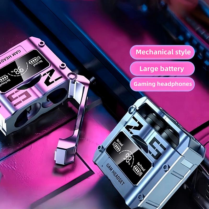 Навушники бездротові вакуумні TWS M25 Bluetooth 5.3 з RGB із зарядним кейсом/повербанком (594-2222) - фото 4 Навушники бездротові вакуумні TWS M25 Bluetooth 5.3 з RGB із зарядним кейсом/повербанком (594-2222) - фото 4