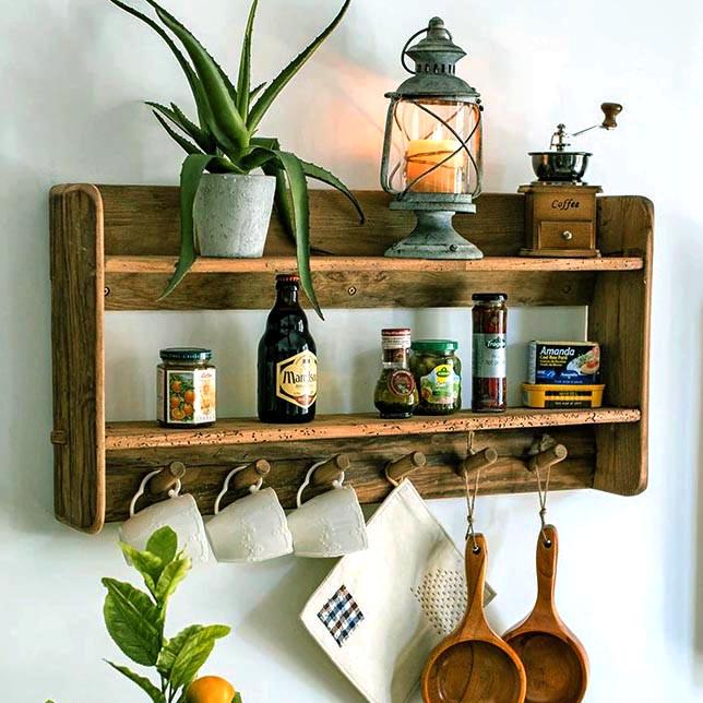 Полка настенная из дерева Якоба Мускат (ПНС/001507)