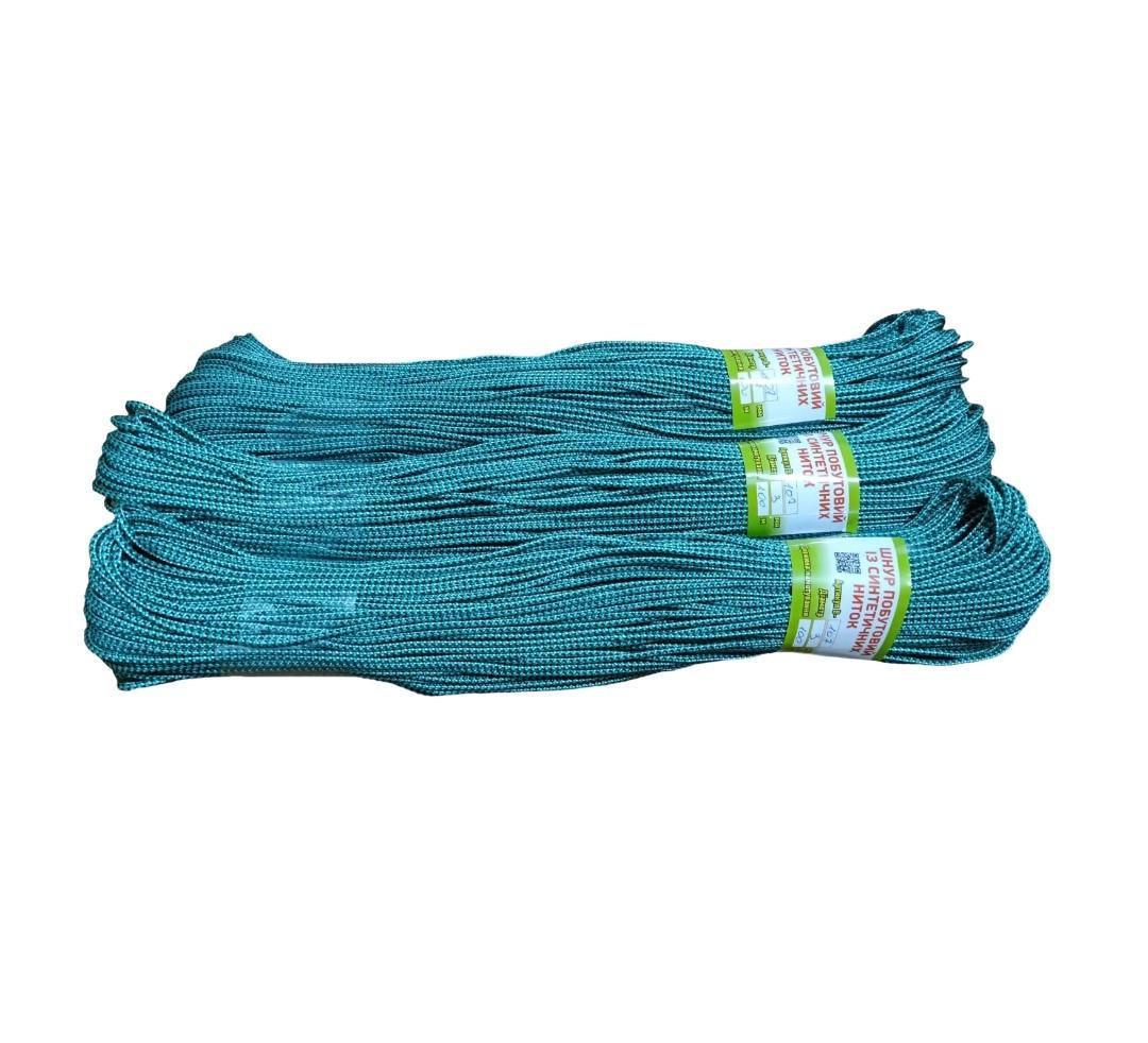 Шнур побутовий із синтетичних ниток В-107 100 м 3 мм Зелений (2396529091) - фото 2 Шнур побутовий із синтетичних ниток В-107 100 м 3 мм Зелений (2396529091) - фото 2