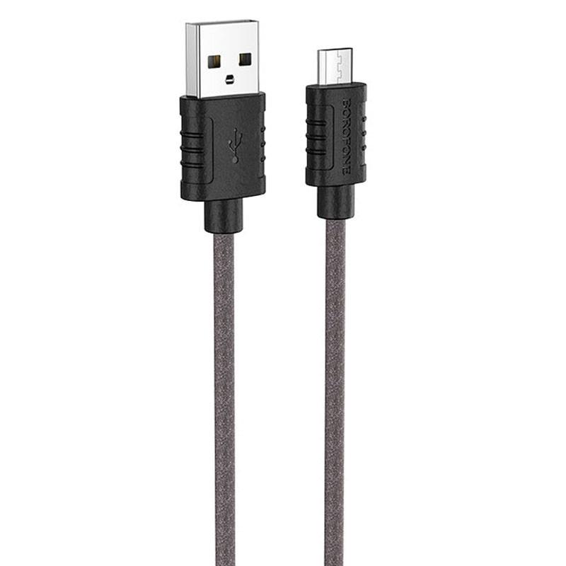 Дата кабель Borofone BX52 Airy USB to MicroUSB 1 м Black