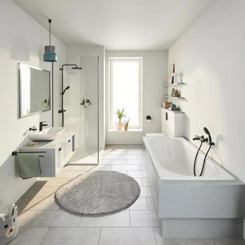 Держатель для полотенец Grohe QuickFix Start 411832430 CV034606 поворотный двойной Черный (235261) - фото 3 Держатель для полотенец Grohe QuickFix Start 411832430 CV034606 поворотный двойной Черный (235261) - фото 3