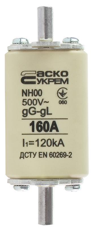 Запобіжник ножовий АСКО-УКРЕМ з плавкою вставкою NH 00 160A gG (A0050010017)