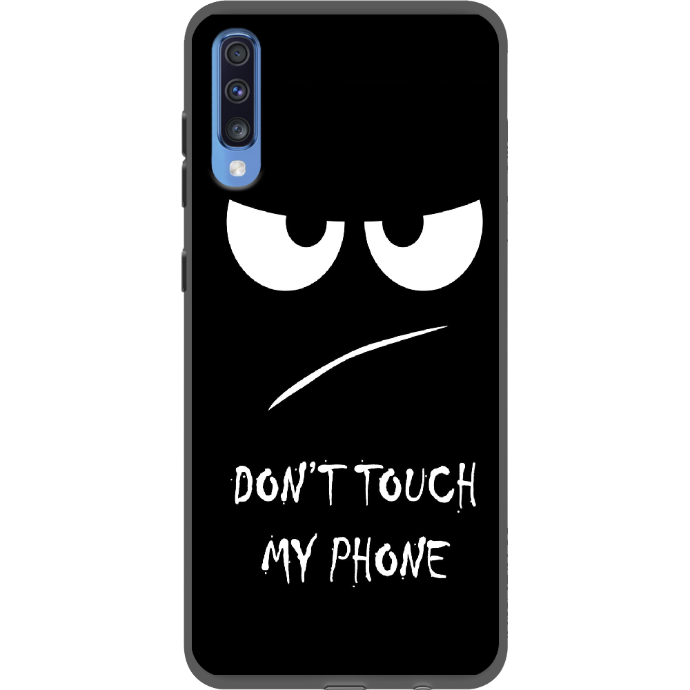 Чохол BoxFace Samsung A705 Galaxy A70 Don't Touch my Phone Чорний силікон (36860-up535-37421)