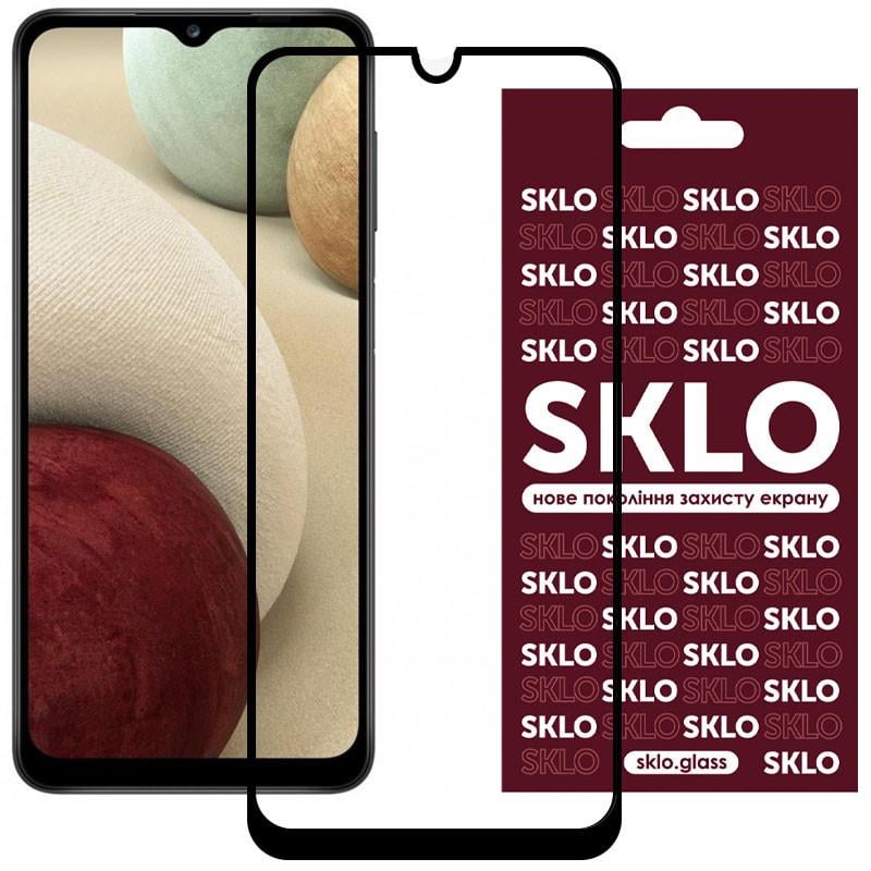 Защитное стекло противоударное SKLO 3D full glue для Samsung Galaxy A12/M12/A02s/M02s/A02/M02/A03s/A03 Core/A03 Black (00000043752_1)