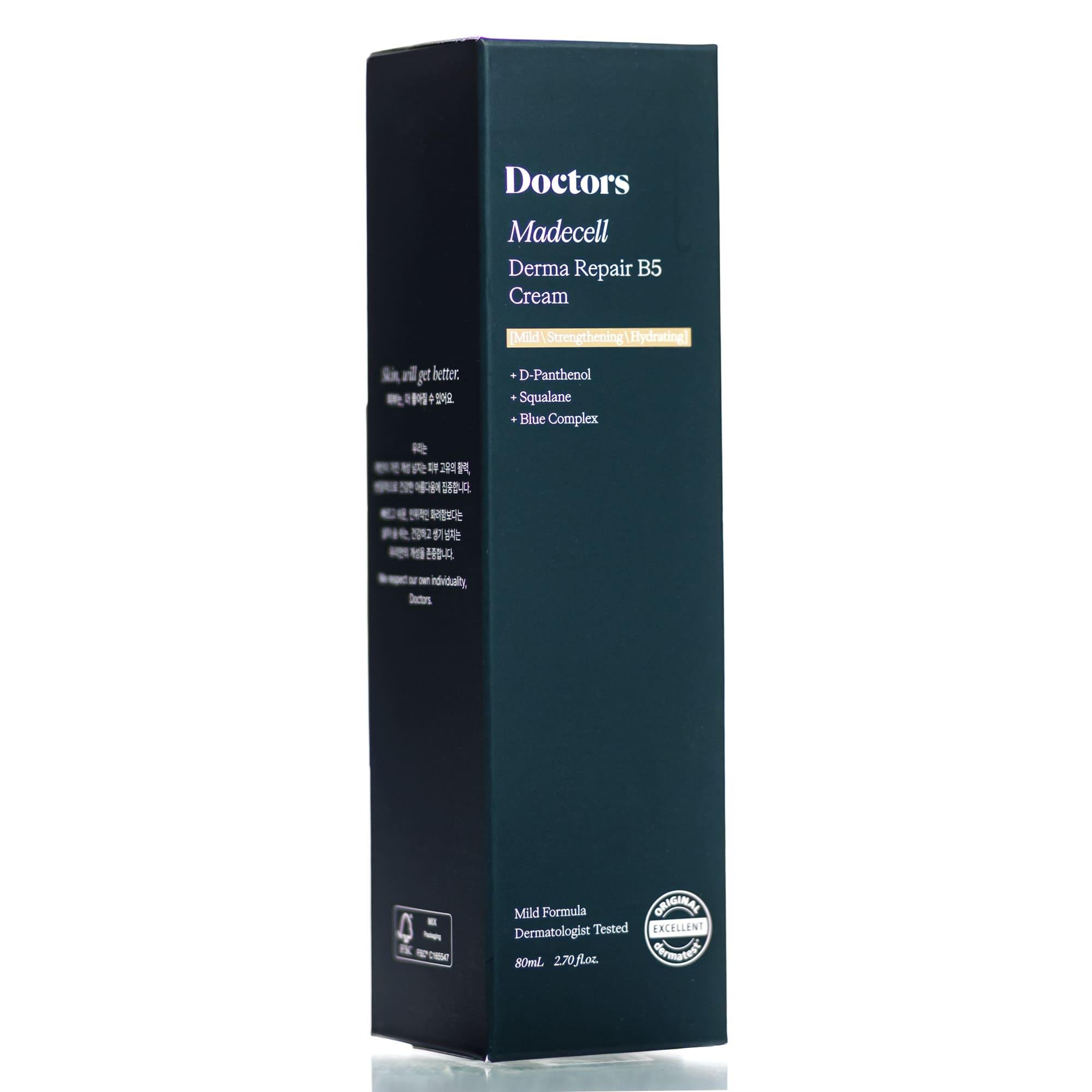 Крем що відновлює з D-пантенолом Doctors Vitamin B5 Repair Madecell Cream 80 мл