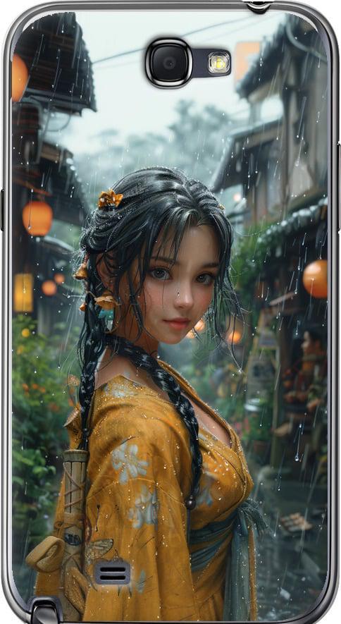 Чехол на Samsung Galaxy Note 2 N7100 Anime-girl (6133u-17-42517)
