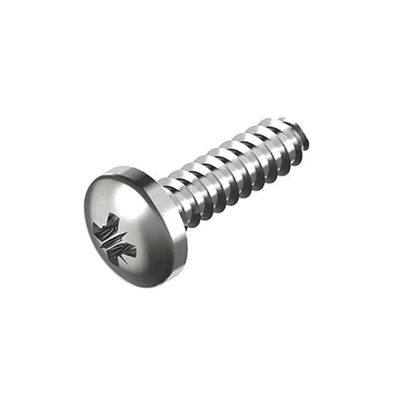 Гвинт самонарізний Metalvis DIN7500C М5х12 сталь цинк білий повна різьба крок 0,8 напівкругла PZ2 500 шт. (5M71000005M7501220)