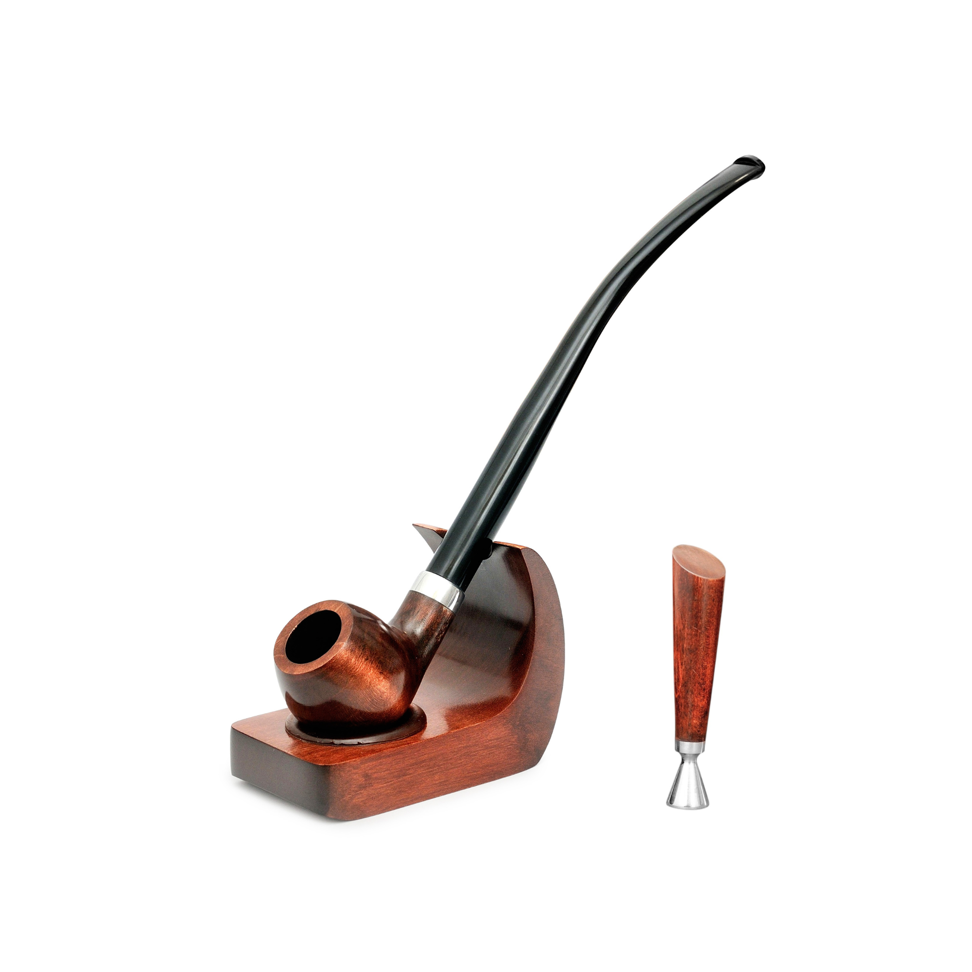 Трубка для курения Churchwarden KAF2 с подставкой/тампером 250 мм Груша