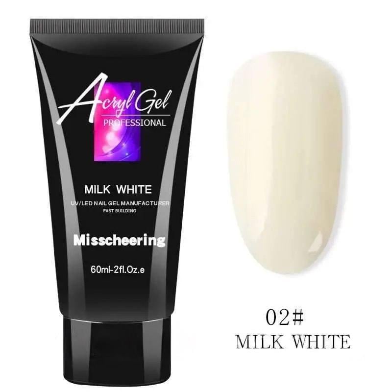 Полігель Acryl Gel Professional 60 мл Milk White №02