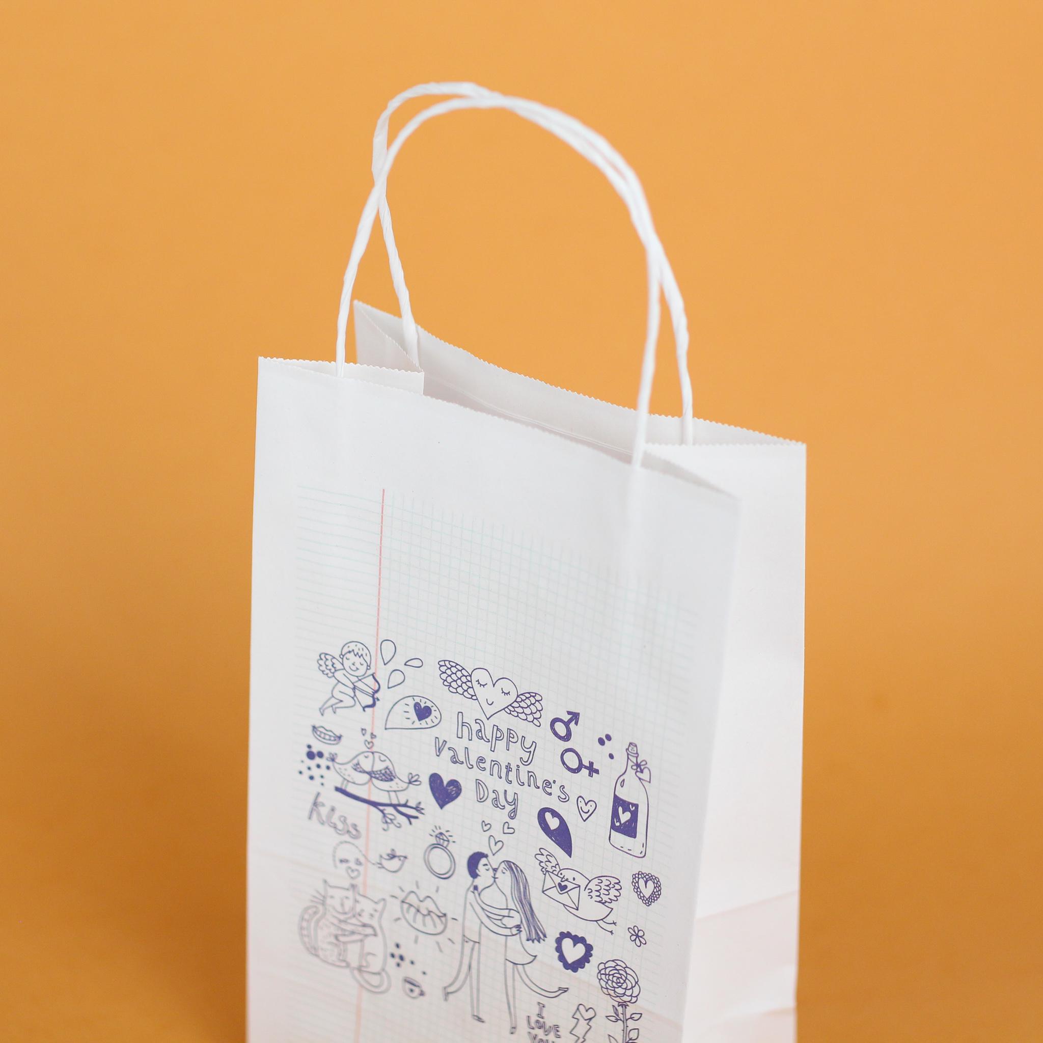 Пакет подарочный на День святого Валентина Школьная записка 150х90х240 мм 20 шт. - фото 3 Пакет подарочный на День святого Валентина Школьная записка 150х90х240 мм 20 шт. - фото 3