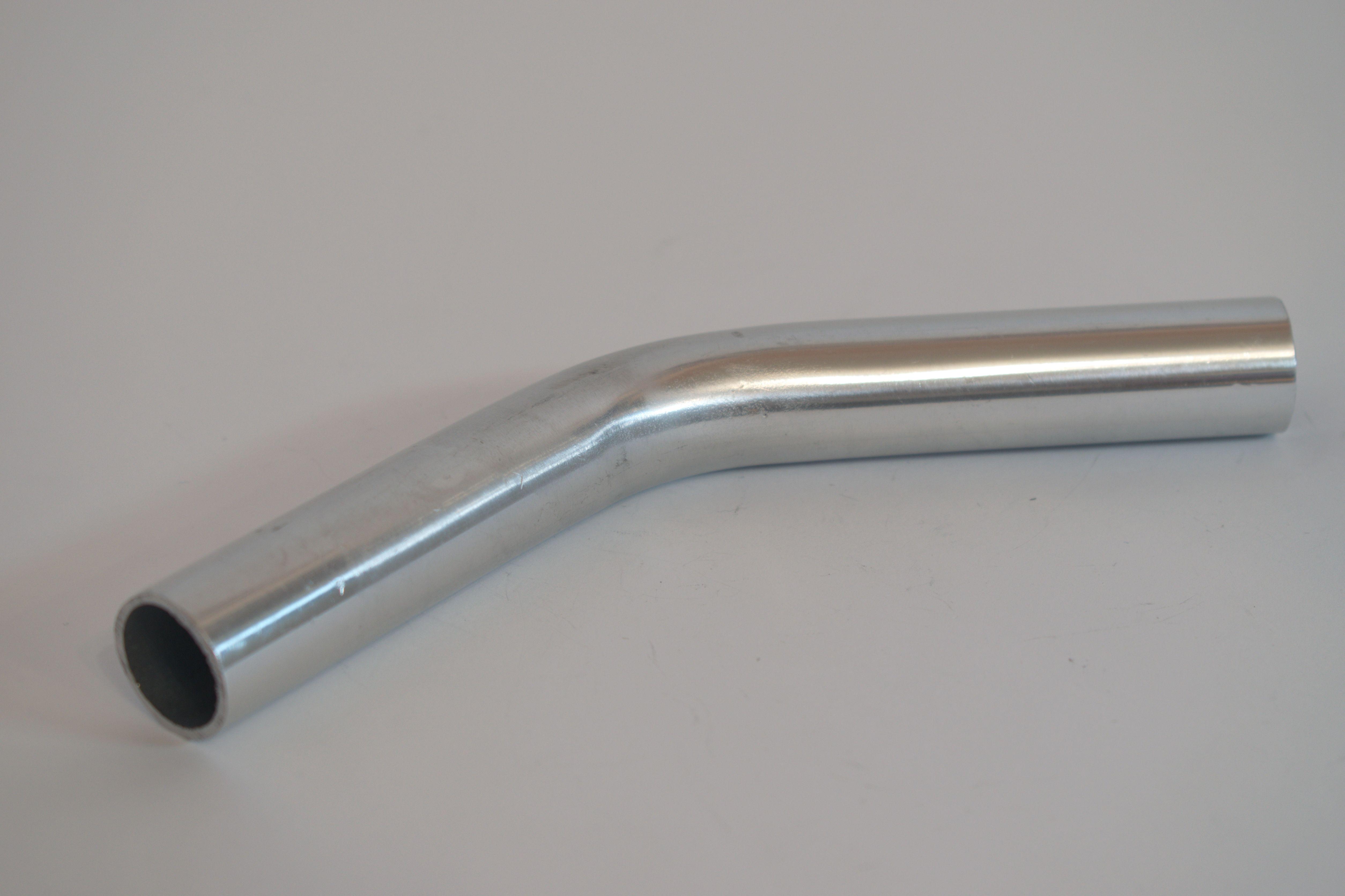 Поворот леєра 135° до алюмінієвих поручнів тип коло Срібний (10512с)